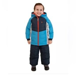 Spyder Boys 2 Piece Snowsuit Jacket with Matching Bib Pants Size 2T NWT